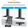 StarTech.com H1M1AG1-MONITOR-ARM suporte de secretária para monitores ultrapanorâmicos curvos de 49 polegadas, braço mecânico de mola, braço giratório, VESA, grampo em C / montagem em orifício, máx. 44 lb