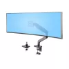 StarTech.com H1M1AG1-MONITOR-ARM suporte de secretária para monitores ultrapanorâmicos curvos de 49 polegadas, braço mecânico de mola, braço giratório, VESA, grampo em C / montagem em orifício, máx. 44 lb