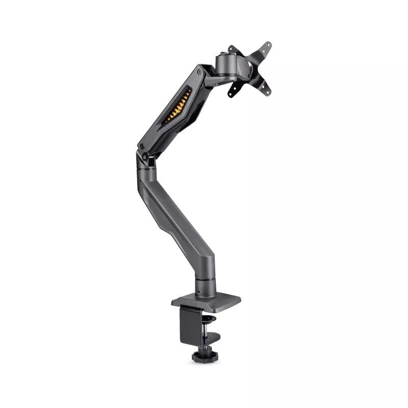 StarTech.com H1M1AG2-MONITOR-ARM suporte de secretária para monitor, para ecrãs até 32 polegadas, braço articulado, grampo em C, conforme com TAA, plástico/aço, preto