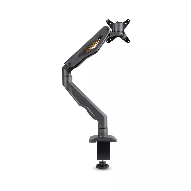 StarTech.com H1M1AG2-MONITOR-ARM suporte de secretária para monitor, para ecrãs até 32 polegadas, braço articulado, grampo em C, conforme com TAA, plástico/aço, preto