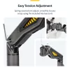 StarTech.com H1M1AG2-MONITOR-ARM suporte de secretária para monitor, para ecrãs até 32 polegadas, braço articulado, grampo em C, conforme com TAA, plástico/aço, preto