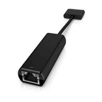 Adaptador Ethernet HP ElitePad, 70 pinos, RJ-45, preto