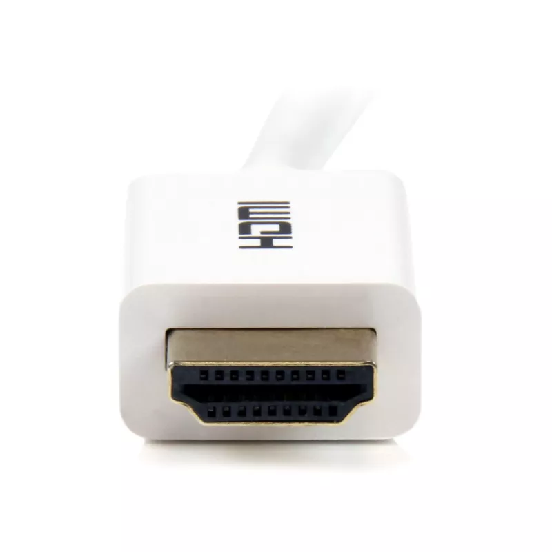 StarTech.com HD3MM3MW 3 m (10 ft) cabo HDMI de alta velocidade CL3 para instalação em parede, Ultra HD 4K x 2K, contactos banhados a ouro, 30/32 AWG, branco