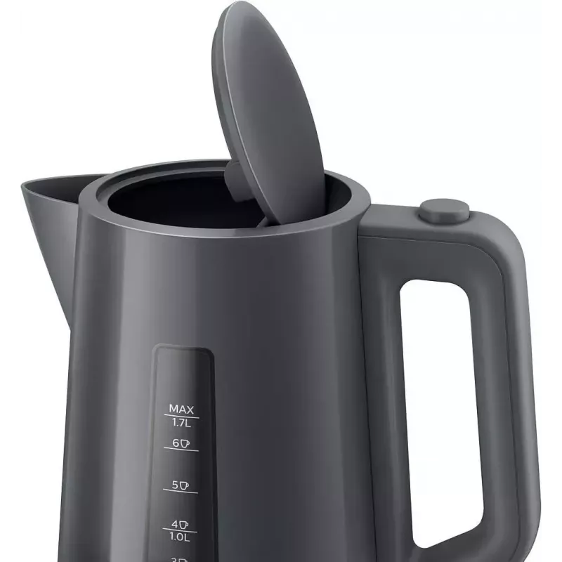 Chaleira elétrica Philips série 3000 HD9318/10 1,7 L 2200 W cinzenta