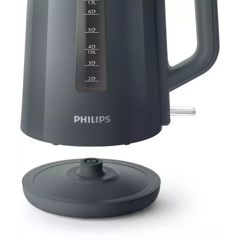 Chaleira elétrica Philips série 3000 HD9318/10 1,7 L 2200 W cinzenta