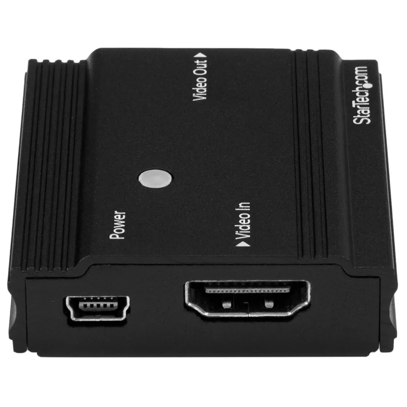 Amplificador de sinal HDMI StarTech.com - Extensor HDMI - 4K 60Hz, 3840 x 2160 píxeis, Repetidor AV, 35 m, preto, HDCP