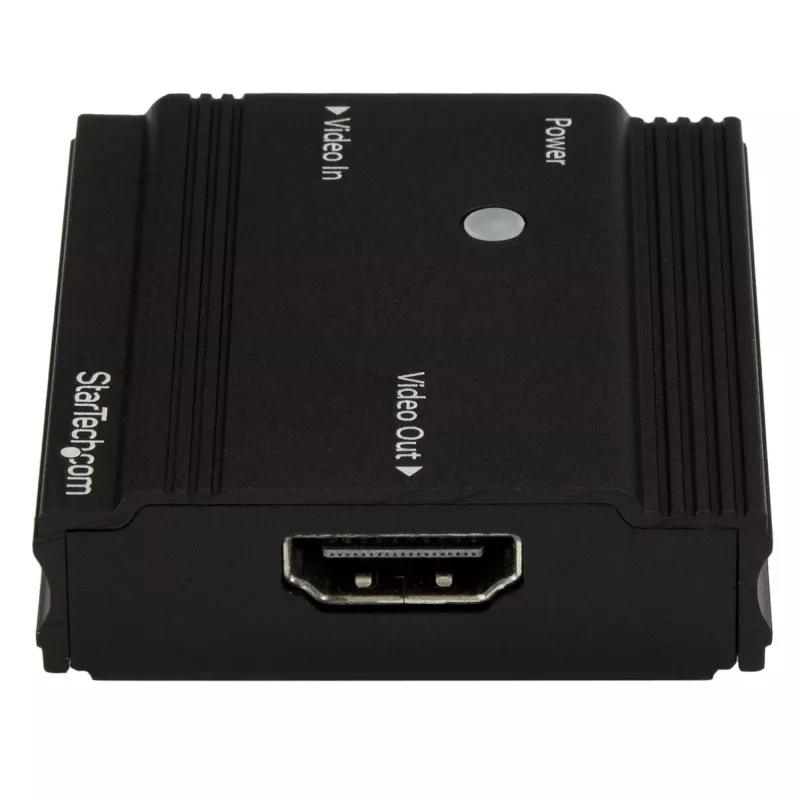 Amplificador de sinal HDMI StarTech.com - Extensor HDMI - 4K 60Hz, 3840 x 2160 píxeis, Repetidor AV, 35 m, preto, HDCP