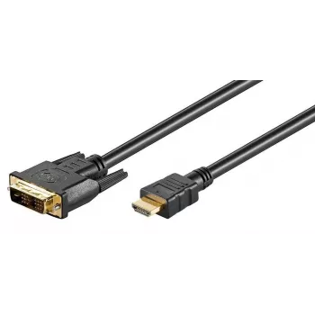 Adaptador de cabo de vídeo Microconnect HDM191811 1 m HDMI DVI-D preto