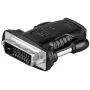Adaptador de cabo Microconnect HDM19F24 HDMI Type-A para DVI-D Dual Link (24+1 pinos) preto