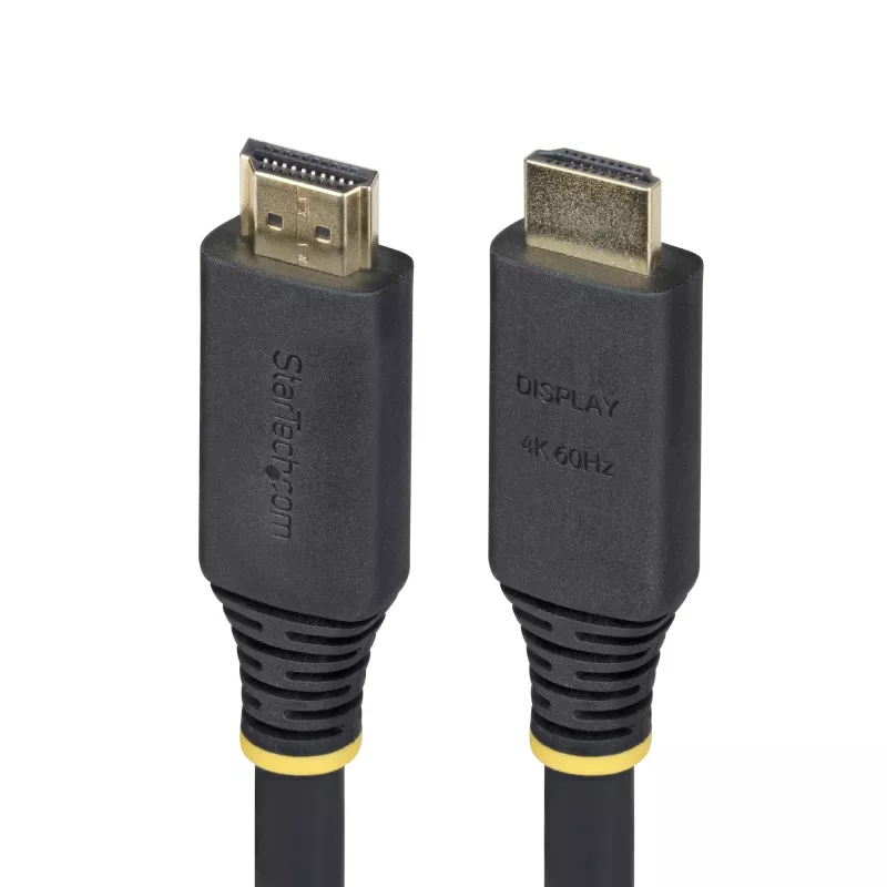 Cabo StarTech.com 10 m (32,8 ft) Active High Speed HDMI, 4K 60Hz/1440p 144Hz, HDR10/HDCP 2.2/ARC, 18Gbps, cabo UHD HDMI 2.0 para TV/monitor/ecrã, revestimento TPE
