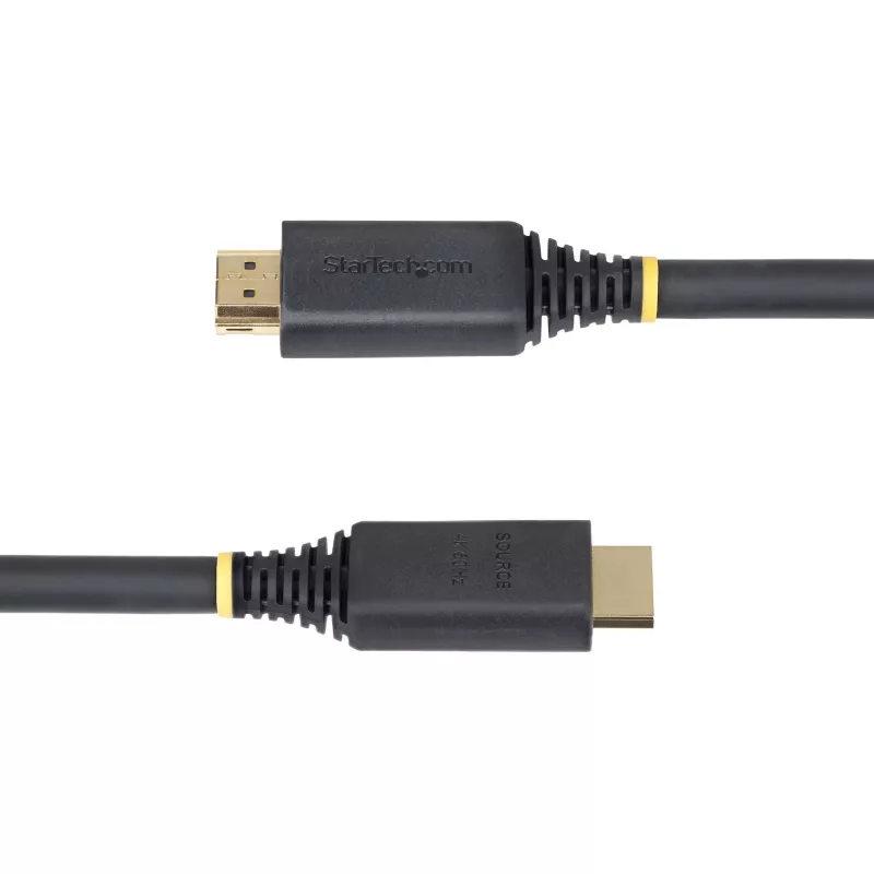 Cabo StarTech.com 10 m (32,8 ft) Active High Speed HDMI, 4K 60Hz/1440p 144Hz, HDR10/HDCP 2.2/ARC, 18Gbps, cabo UHD HDMI 2.0 para TV/monitor/ecrã, revestimento TPE