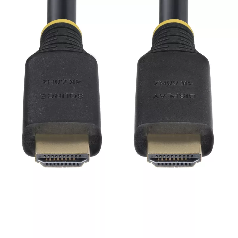 Cabo StarTech.com 10 m (32,8 ft) Active High Speed HDMI, 4K 60Hz/1440p 144Hz, HDR10/HDCP 2.2/ARC, 18Gbps, cabo UHD HDMI 2.0 para TV/monitor/ecrã, revestimento TPE