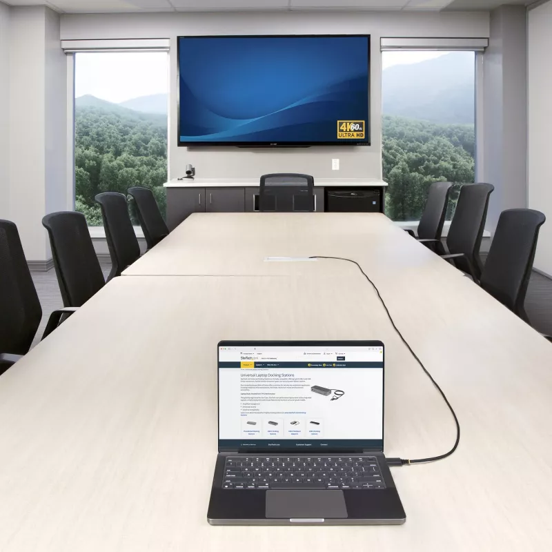 Cabo StarTech.com 10 m (32,8 ft) Active High Speed HDMI, 4K 60Hz/1440p 144Hz, HDR10/HDCP 2.2/ARC, 18Gbps, cabo UHD HDMI 2.0 para TV/monitor/ecrã, revestimento TPE