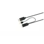Adaptador de cabo de vídeo Microconnect HDMI-DP-CON2 2 m DisplayPort preto