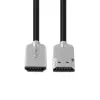 Cabo HDMI Microconnect HDMISUPERSLIM015M 1,5 m HDMI Type-A (Standard) preto, metálico