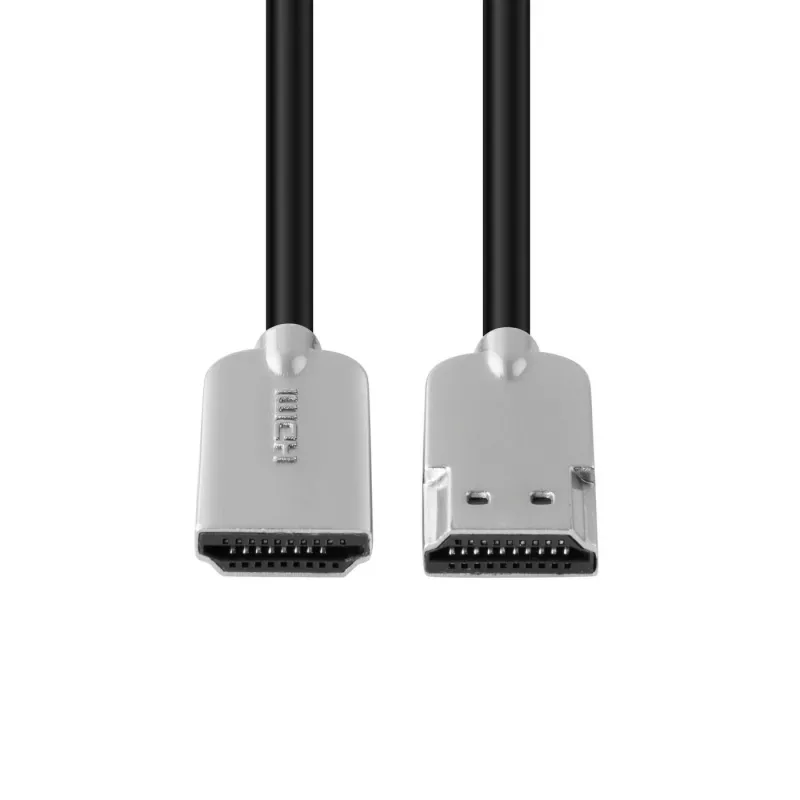 Cabo HDMI Microconnect HDMISUPERSLIM1M 1 m HDMI Type-A (Standard) preto, metálico