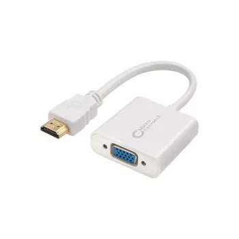 Adaptador de cabo de vídeo Microconnect HDMVGA1 0,15 m HDMI Type-A (Standard) VGA (D-Sub) branco