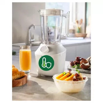 Batedeira de mesa Philips HR2041/00 — 450 W, recipiente de plástico de 1,9 L, lâminas de aço inoxidável, branca
