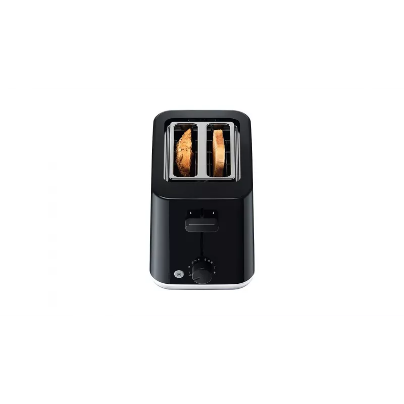 Torradeira BRAUN HT1010BK — 2 fatias, 900 W, preta, caixa de plástico, ranhura 132×35×119 mm