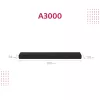 Barra de som Sony HT-A3000 preta 3.1 canais 250 W