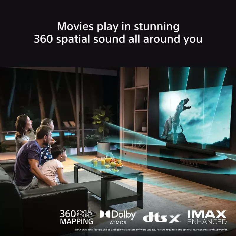 Sony BRAVIA Theatre Bar 8 – barra de som Dolby Atmos, 11 altifalantes, Wi-Fi, Bluetooth, 360 Spatial Sound Mapping
