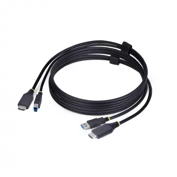 Cabo KVM StarTech.com 1,8 m HDMI e USB 5 Gbit/s, 4K 60Hz, cabo combo HDMI 2.0 e USB para comutadores KVM