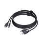 Cabo KVM StarTech.com 1,8 m HDMI e USB 5 Gbit/s, 4K 60Hz, cabo combo HDMI 2.0 e USB para comutadores KVM