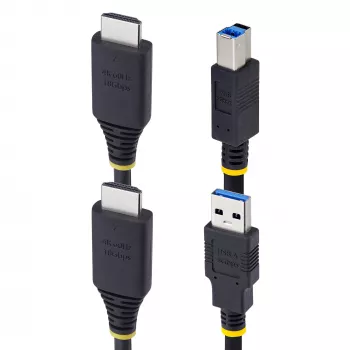 Cabo KVM StarTech.com 1,8 m HDMI e USB 5 Gbit/s, 4K 60Hz, cabo combo HDMI 2.0 e USB para comutadores KVM