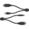 Cabo KVM StarTech.com 1,8 m HDMI e USB 5 Gbit/s, 4K 60Hz, cabo combo HDMI 2.0 e USB para comutadores KVM