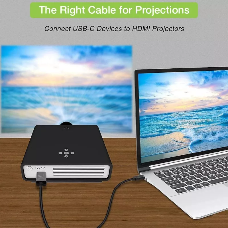Cabo adaptador Techly USB-C macho para HDMI 2.0 4K macho 2 m preto