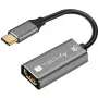 Adaptador gráfico USB Techly IADAP-USBC-HDMI8 7680 x 4320 píxeis preto, prateado