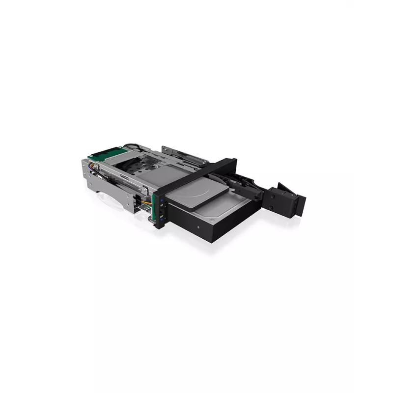 ICY BOX IB-173SSK 2 baías de troca rápida para 1x 2,5 e 1x 3,5 discos SATA/SAS