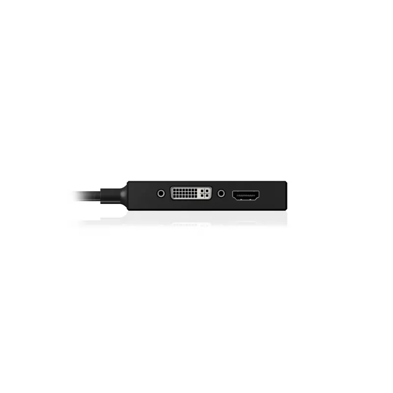ICY BOX IB-AC1032 Mini DisplayPort DVI-D + VGA (D-Sub) + HDMI preto