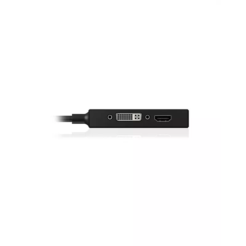 ICY BOX IB-AC1032 Mini DisplayPort DVI-D + VGA (D-Sub) + HDMI preto