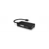 ICY BOX IB-AC1032 Mini DisplayPort DVI-D + VGA (D-Sub) + HDMI preto