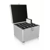 Mala ICY BOX IB-AC628 metal, plástico prateado
