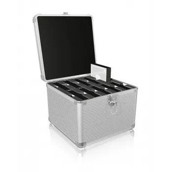 Mala ICY BOX IB-AC628 metal, plástico prateado