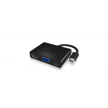 Adaptador multiporta USB-C para VGA ICY BOX IB-DK4032-CPD