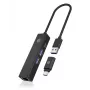 ICY BOX IB-HUB1439-LAN com fios USB 3.2 Gen 1 (3.1 Gen 1) Type-A preto