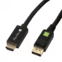 Cabo conversor Techly 1m DisplayPort para HDMI 1.2 4K ICOC DSP-H12-010