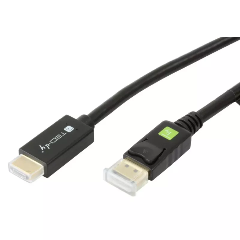 Cabo conversor Techly 1m DisplayPort para HDMI 1.2 4K ICOC DSP-H12-010