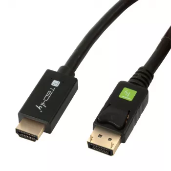 Cabo conversor Techly 2m DisplayPort para HDMI 1.2 4K ICOC DSP-H12-020