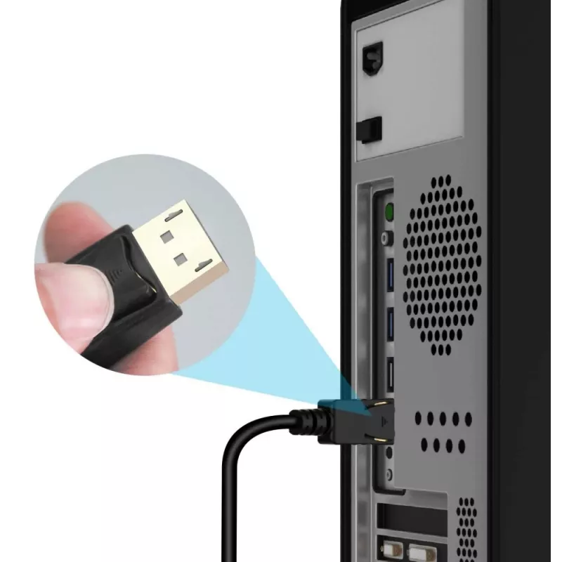 Cabo conversor Techly 2m DisplayPort para HDMI 1.2 4K ICOC DSP-H12-020