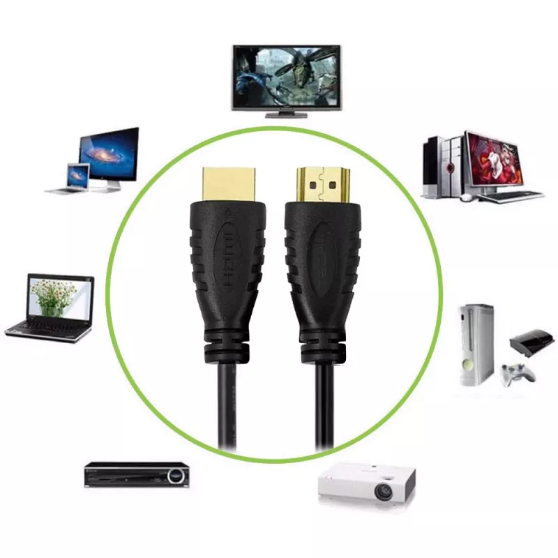 Cabo HDMI 2.0 Techly A/A M/M 9m preto 18 Gbit/s 3D