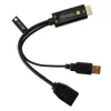 Techly ICOC-HDMI-DP12A adaptador de HDMI para DisplayPort com alimentação USB, 4K 30 Hz