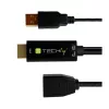 Techly ICOC-HDMI-DP12A adaptador de HDMI para DisplayPort com alimentação USB, 4K 30 Hz