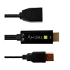 Techly ICOC-HDMI-DP12A adaptador de HDMI para DisplayPort com alimentação USB, 4K 30 Hz