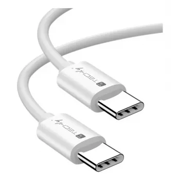 Cabo USB Techly ICOC-MU4-20G240W2 USB4 Gen 2x2 2 m USB C branco