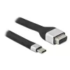 Adaptador de cabo de vídeo Techly ICOC-USBC-VGA 0,12 m USB Type-C VGA (D-Sub)