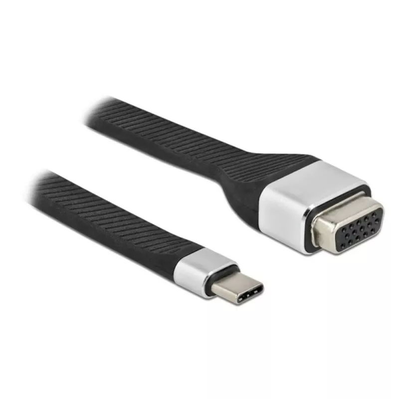Adaptador de cabo de vídeo Techly ICOC-USBC-VGA 0,12 m USB Type-C VGA (D-Sub)